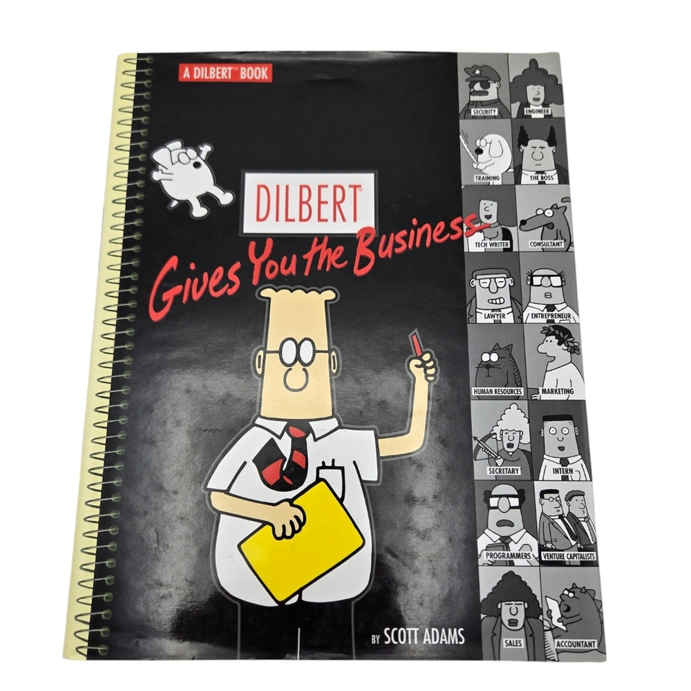 Vintage Y2K Scott Adams Dilbert Gives You the Business Book